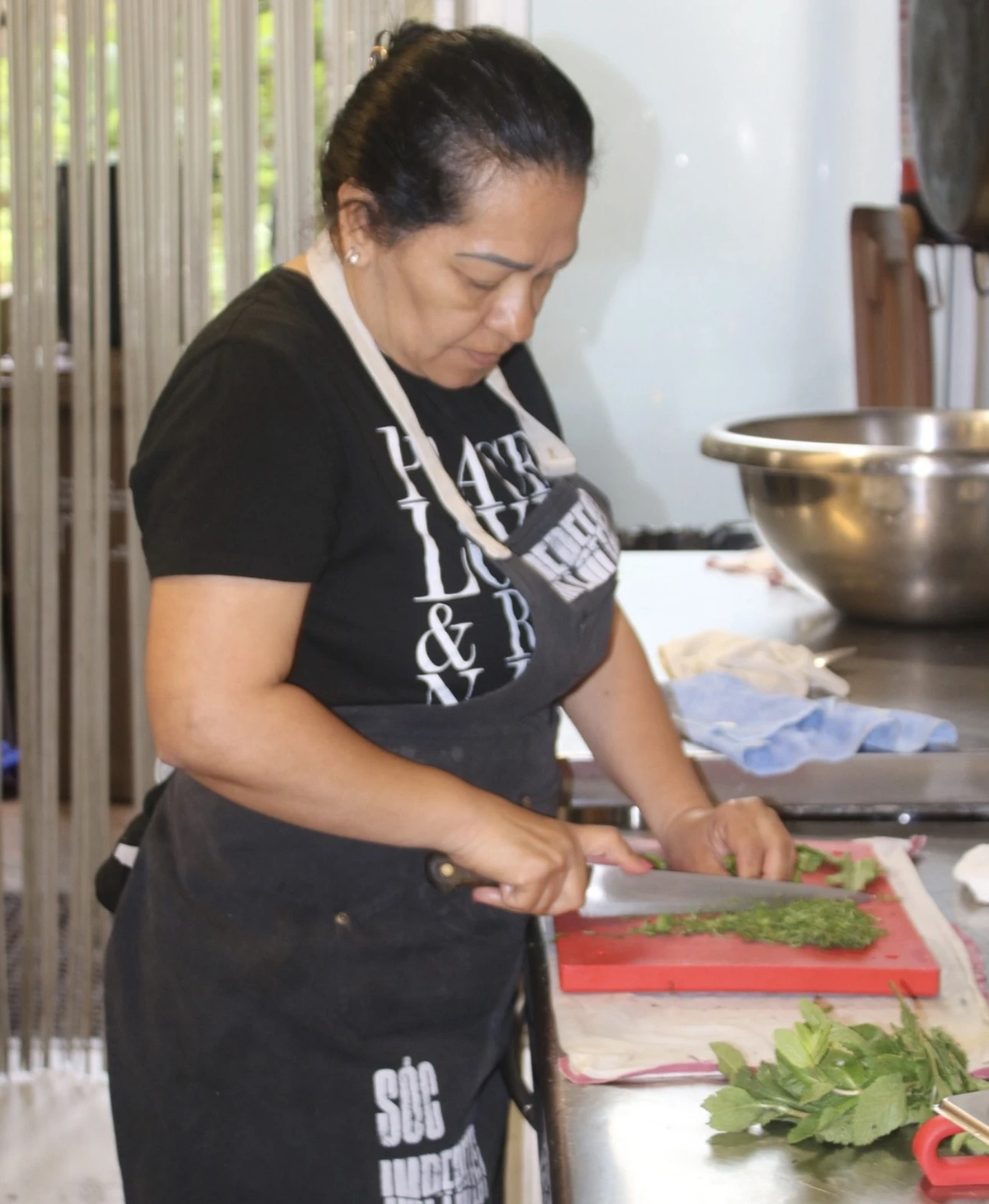 Cocinera de Imperfect en formación